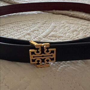 Reversible Tory Burch Red and Black Belt